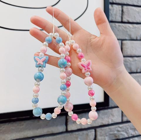 Pearl Butterfly Cellphone Charm