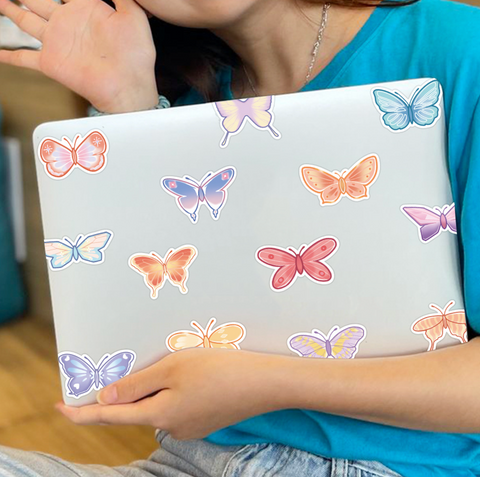 Butterfly Vinyl Sticker 40pc