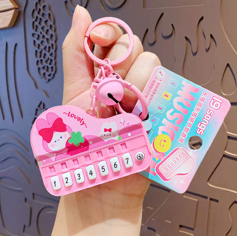 Keyboard 19 Song Keychain
