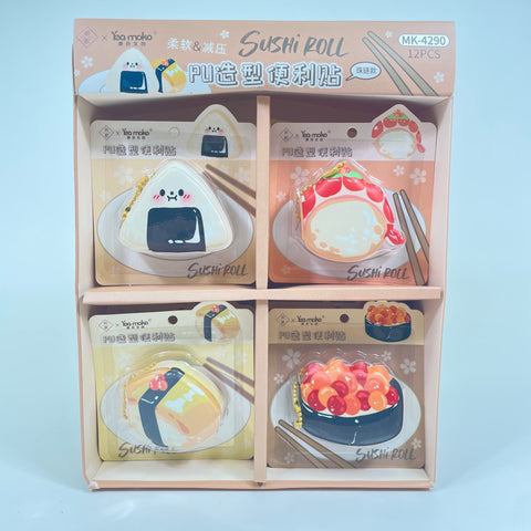 Sushi Roll PU Sticky Notes