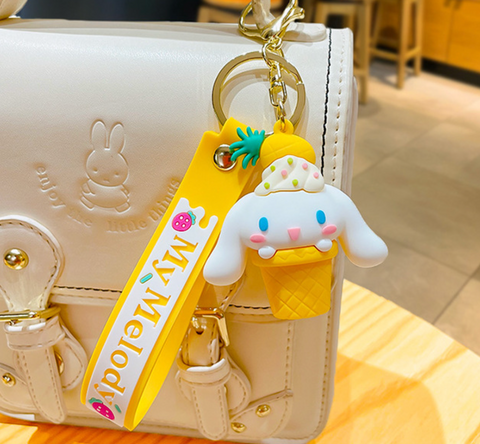 Ice Cream Cone Sanrio Keychain