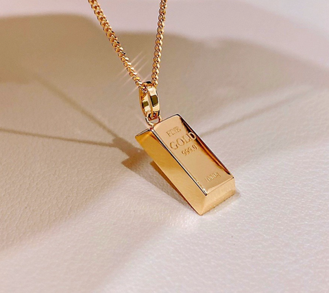 Gold Bar Necklace