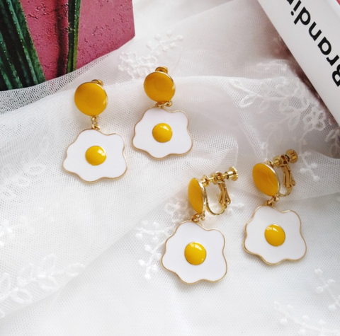 Scrambled Egg Earrings