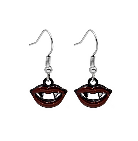 Vampire Teeth Dangle Earring
