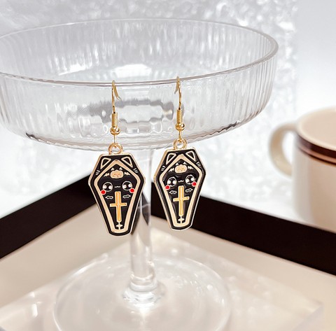 Kitty Coffin Earring