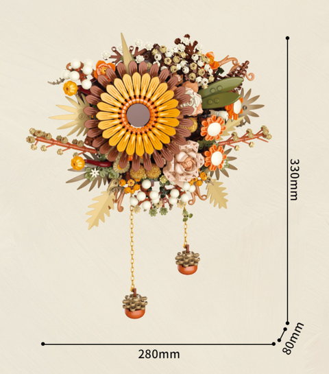 Autumn Floral Wall Hanging Building Block