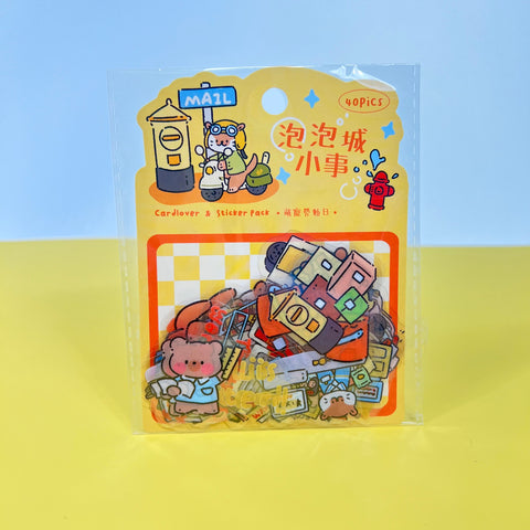 Bubble City PET Stickers