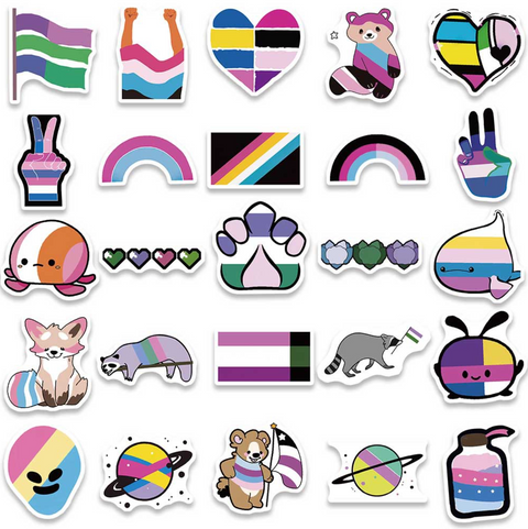 Pride Vinyl Stickers 50pc