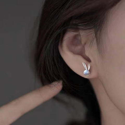 Moon Rabbit Earring