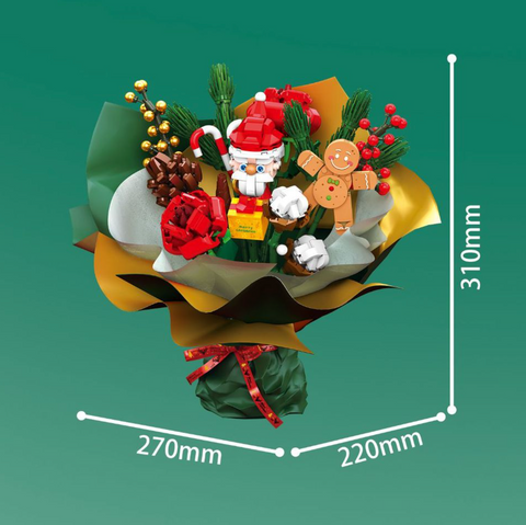 Christmas Flower Bouquet Building Block