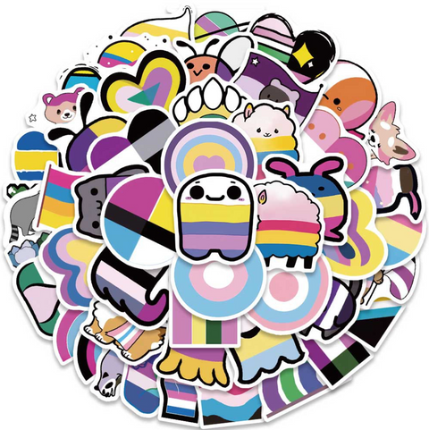 Pride Vinyl Stickers 50pc