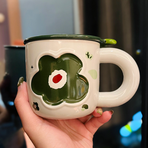 Bright Poppy Ceramic Mug