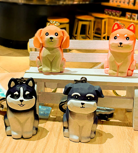 Dog Family Keychain
