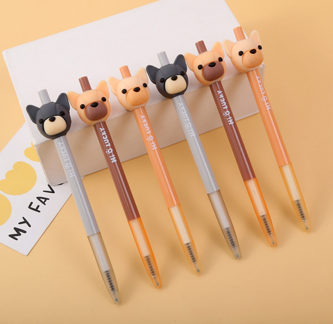 Hello Lucky Dog Gel Ink Pen Black 0.5mm