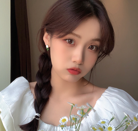 White Tulip Earring