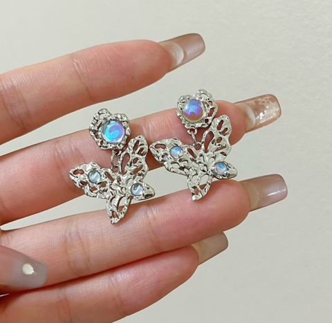 Butterfly Stone Earring