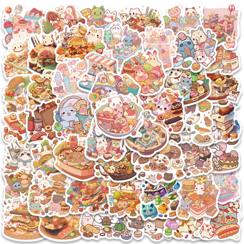 Kitty Gourmet Vinyl Sticker 50pc