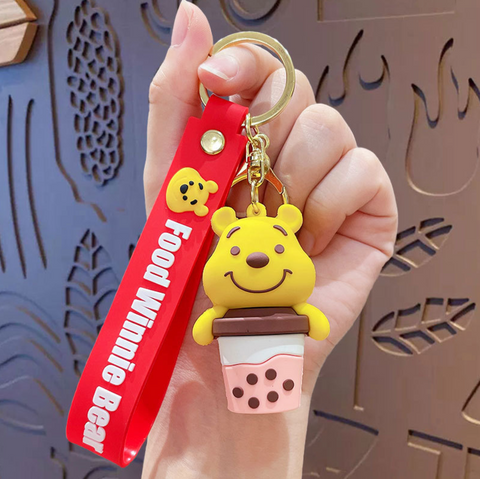 Winnie the Pooh Eats Keychain