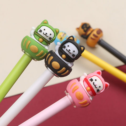 Lucky Cat Gel Ink Pen Black 0.5mmm
