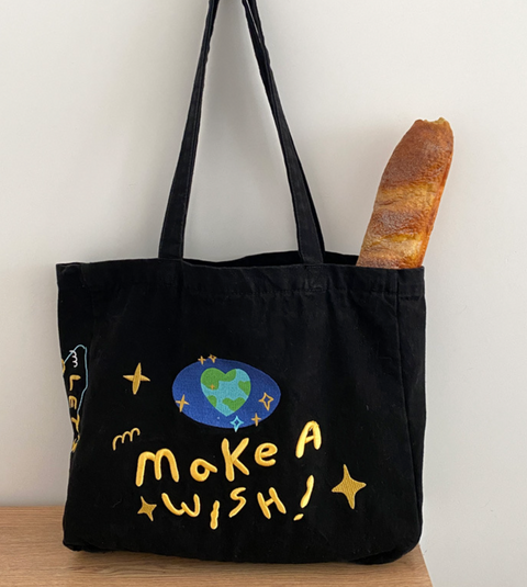 Make A Wish Canvas Tote