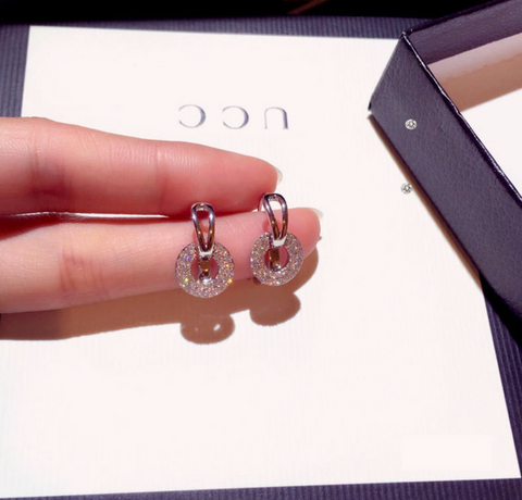Micro Stud Crystal Earring