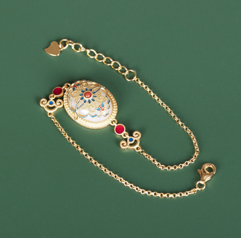 National Style Gold Bracelet 19cm
