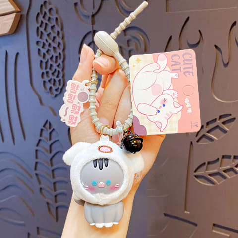 Cutie Hat Cat Keychain