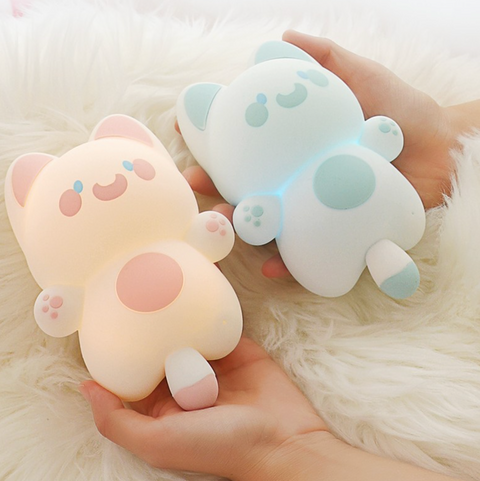 Screaming Cat Nightlight- Pink