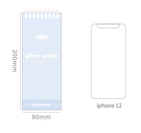 Planwith Portable Weekly Plan