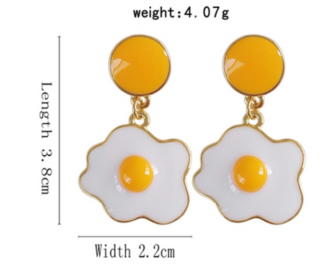 Scrambled Egg Earrings