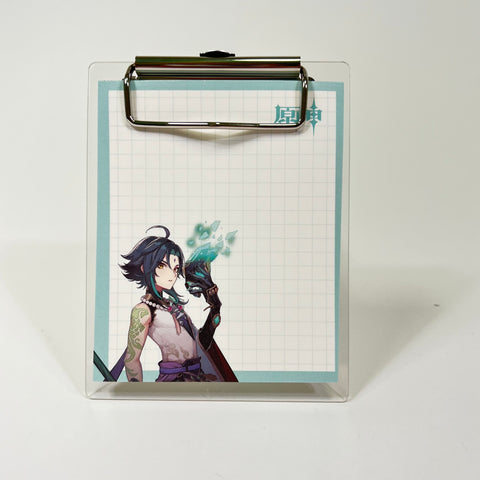 Acrylic Clipboard Lined Pad Genshin Impact