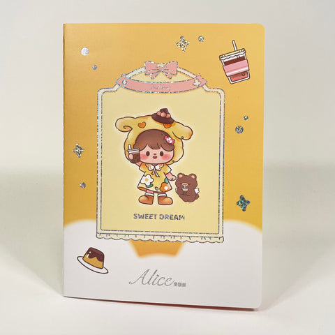 Alice in Wonderland Lined B5 Notebook