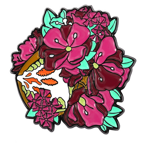 Female Flowers Pin