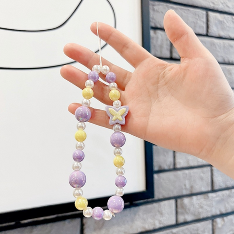Pearl Butterfly Cellphone Charm