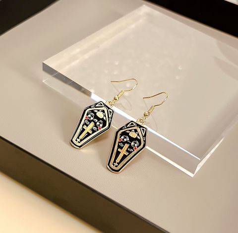Kitty Coffin Earring