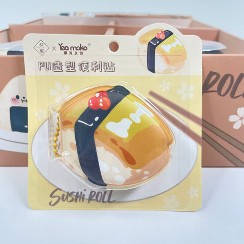 Sushi Roll PU Sticky Notes
