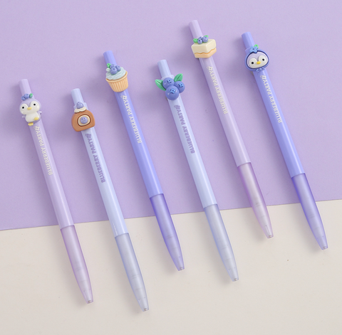 Blueberry Party Gel Ink Pen Black 0.5mm