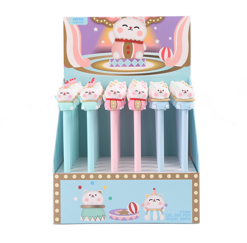 Circus Pets Gel Ink Pen Black 0.5mm