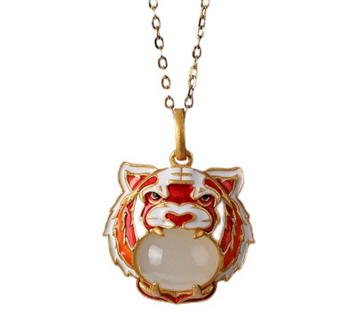 Tiger Jade Necklace