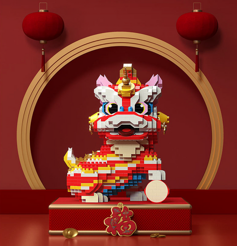 Chinese Lion Building Block
