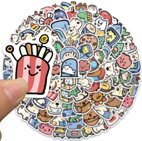Polarbear Friends Vinyl Sticker 100pc