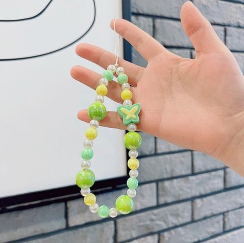 Pearl Butterfly Cellphone Charm