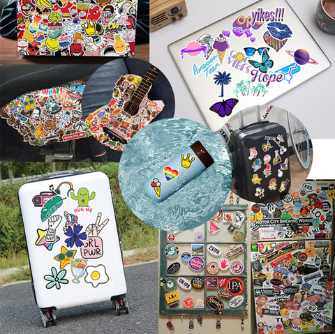 Sweet Animal Vinyl Stickers 60pc