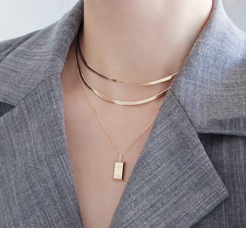 Gold Bar Necklace