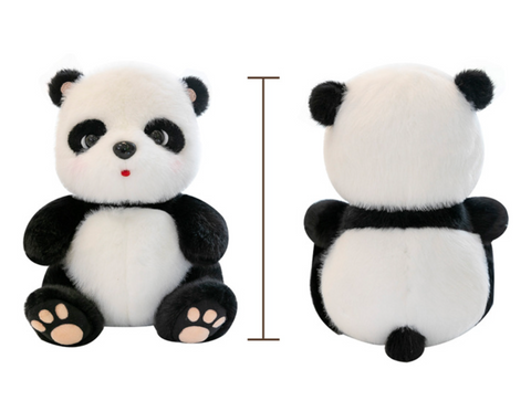 Furry Panda Plush 25cm