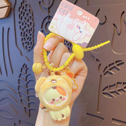 Cutie Hat Cat Keychain