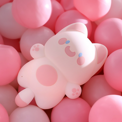 Screaming Cat Nightlight- Pink