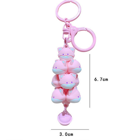 Fox Dream Jenga Keychain
