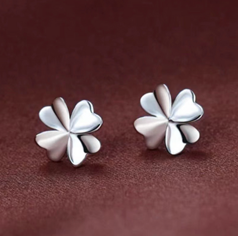 Sterling Silver Clover Earring