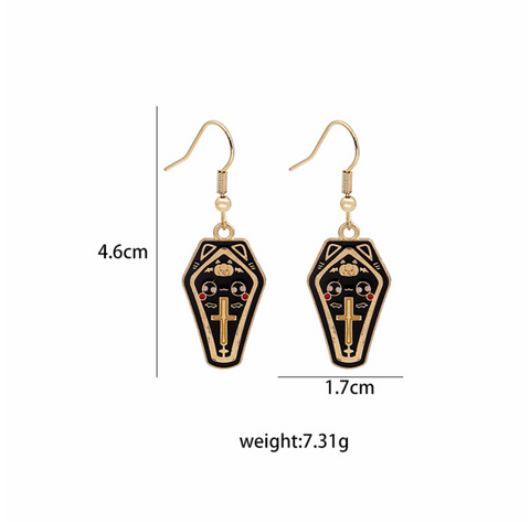 Kitty Coffin Earring